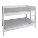 Manis Contemporary White Bunk Bed by Lavishway | Wooden Beds-26227