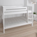 Manis Contemporary White Bunk Bed by Lavishway | Wooden Beds-26226