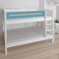 Manis Contemporary White Bunk Bed by Lavishway | Wooden Beds-26225