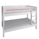 Manis Contemporary White Bunk Bed by Lavishway | Wooden Beds-26229