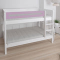 Manis Contemporary White Bunk Bed by Lavishway | Wooden Beds-26224