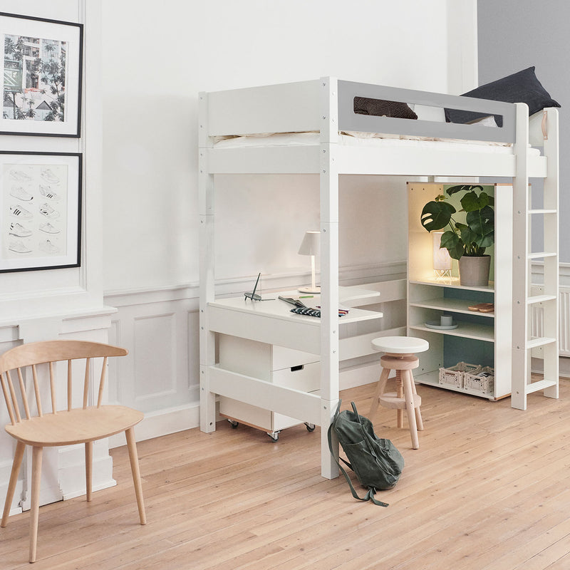 Manis Classic White High Sleeper Bed by Lavishway | Wooden Beds-26244