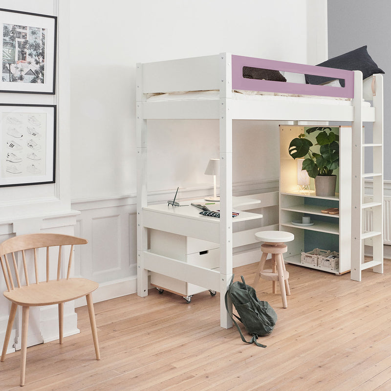 Manis Classic White High Sleeper Bed by Lavishway | Wooden Beds-26242