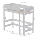 Manis Classic White High Sleeper Bed by Lavishway | Wooden Beds-26259