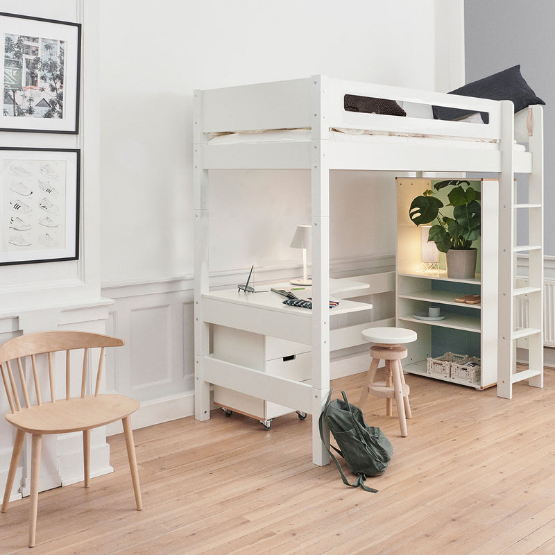 Manis Classic White High Sleeper Bed by Lavishway | Wooden Beds-26246