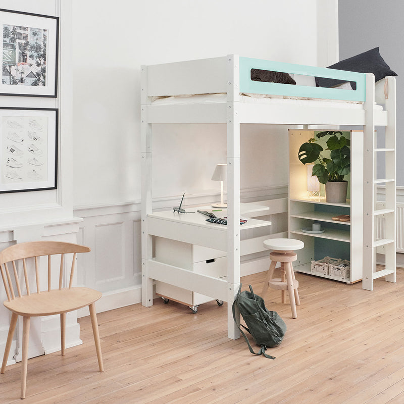 Manis Classic White High Sleeper Bed by Lavishway | Wooden Beds-26245