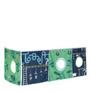 Manis White Mid Sleeper Bed in Azure Mint by Lavishway | Wooden Beds-26348