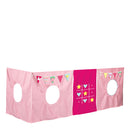 Manis White Mid Sleeper Bed in Azure Mint by Lavishway | Wooden Beds-26345