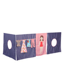 Manis White Mid Sleeper Bed in Silver Grey by Lavishway | Wooden Beds-26332