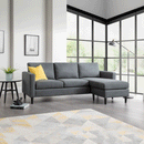 Marant Grey Fabric Corner Sofa by Lavishway | Fabric Sofas-61740