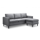 Marant Grey Fabric Corner Sofa by Lavishway | Fabric Sofas-61743