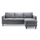 Marant Grey Fabric Corner Sofa by Lavishway | Fabric Sofas-61744