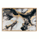 Marble Effect Glass Image In Gold Frame by Lavishway | Art Gallery-51222