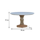 Marble Top & Wooden Base Cake Stand by Lavishway | -22307