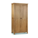 Marlborough Solid Oak 2 Doors Wardrobe by Lavishway | Wardrobe-61712