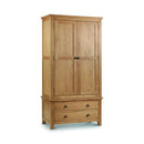 Marlborough Oak 2 Doors & 2 Drawers Wardrobe by Lavishway | Wardrobe-61737