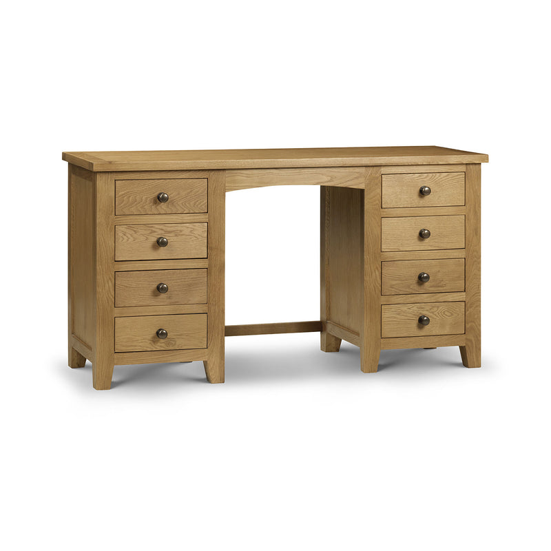 Marlborough Oak 8 Drawers Dressing Table by Lavishway | Dressing Tables-61722