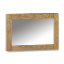 Marlborough Solid Oak Rectangular Wall Mirror by Lavishway | Wall Mirrors-61719