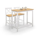 Marlow Ivory Painted Hardwood Bar Set by Lavishway | Bar Set-61717