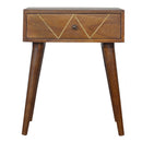 Martino Brass Wiring 1 Drawer Bedside Table by Lavishway | Bedside Tables-60006