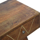 Martino Brass Wiring 2 Drawers Console Table by Lavishway | Hallway Console Table-59999