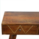 Martino Brass Wiring 2 Drawers Console Table by Lavishway | Hallway Console Table-60001