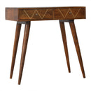 Martino Brass Wiring 2 Drawers Console Table by Lavishway | Hallway Console Table-59997