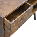 Martino Brass Wiring 2 Drawers Media Unit by Lavishway | TV Units Cabinets-59994