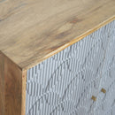 Martino Grey 2 Carved Doors Sideboard by Lavishway | Sideboards-59953