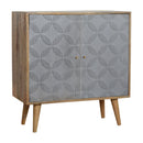 Martino Grey 2 Carved Doors Sideboard by Lavishway | Sideboards-59949