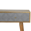 Martino Carved Grey 2 Drawers Console Table by Lavishway | Hallway Console Table-59967