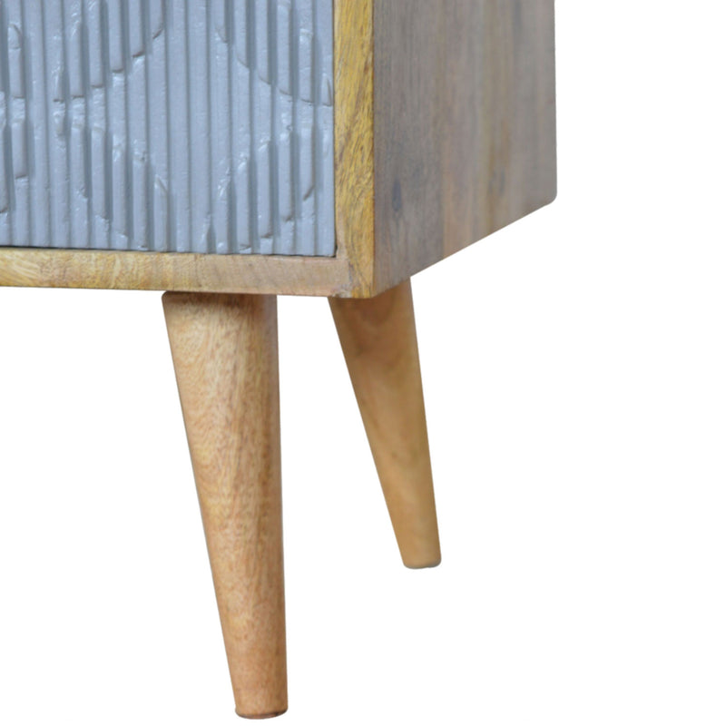 Martino Carved Grey 2 Drawers Media Unit by Lavishway | TV Units Cabinets-59930