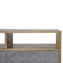 Martino Carved Grey 2 Drawers Media Unit by Lavishway | TV Units Cabinets-59928