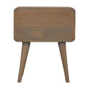 Martino 2 Drawers Curved Bedside Table by Lavishway | Bedside Tables-21348