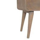 Martino 2 Drawers Curved Bedside Table by Lavishway | Bedside Tables-21355