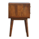 Martino 2 Drawers Curved Bedside Table by Lavishway | Bedside Tables-21351