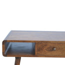 Martino Curved 1 Drawer Coffee Table by Lavishway | Coffee Tables-21293
