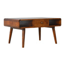 Martino Curved 1 Drawer Coffee Table by Lavishway | Coffee Tables-21290