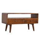 Martino Curved 2 Drawers Media Unit by Lavishway | TV Units Cabinets-21257