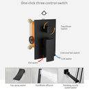 Matte Black Tap & Waterfall Rain Wall Shower by Lavishway | Bathtub Faucets-49696