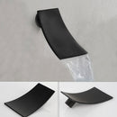 Matte Black Tap & Waterfall Rain Wall Shower by Lavishway | Bathtub Faucets-49689