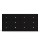 May Black Wooden 6 Chest Of Drawers by Lavishway | Chest Of Drawers-49839
