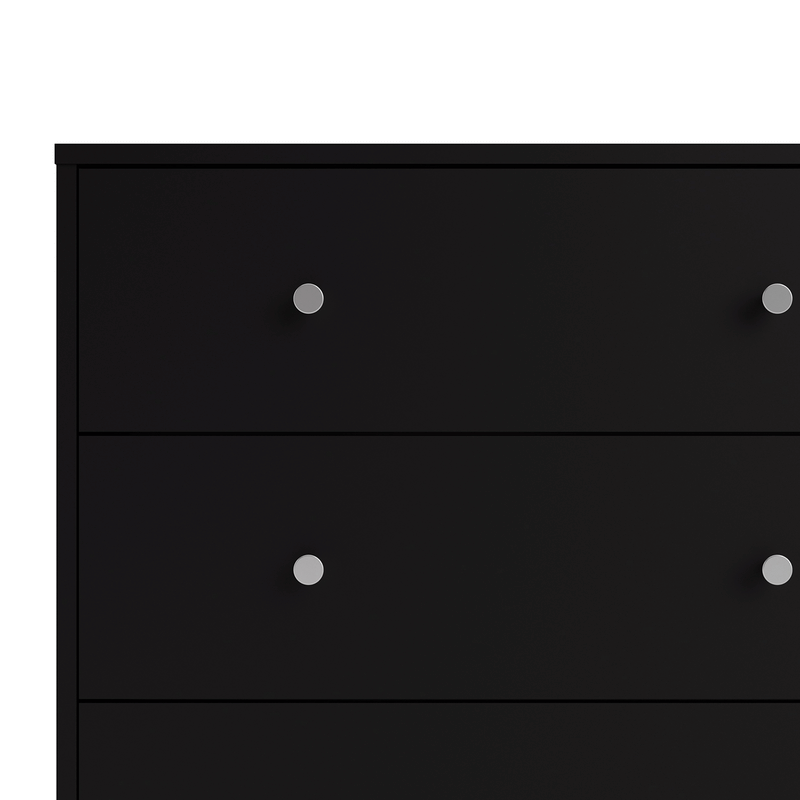 May Black Wooden 6 Chest Of Drawers by Lavishway | Chest Of Drawers-49840