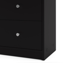 May Black Wooden 6 Chest Of Drawers by Lavishway | Chest Of Drawers-49841
