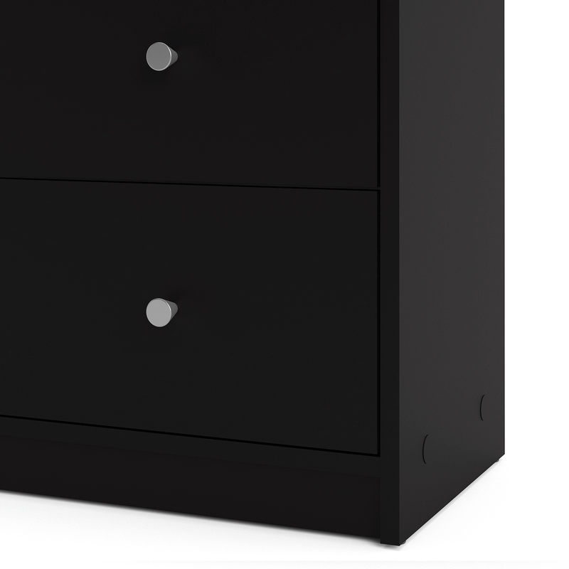 May Black Wooden 6 Chest Of Drawers by Lavishway | Chest Of Drawers-49841