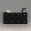 May Black Wooden 6 Chest Of Drawers by Lavishway | Chest Of Drawers-49835