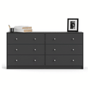 May Grey Finish Wooden 6 Chest of Drawers by Lavishway | Chest Of Drawers-49786