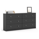 May Grey Finish Wooden 6 Chest of Drawers by Lavishway | Chest Of Drawers-49784