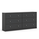 May Grey Finish Wooden 6 Chest of Drawers by Lavishway | Chest Of Drawers-49785
