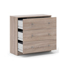 May Truffle Oak Finish 3 Chest of Drawers by Lavishway | Chest Of Drawers-49813